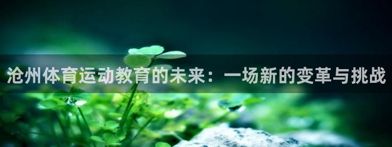 yy易游官方正版app娱乐网站：沧州体育运动教育的未来：一场